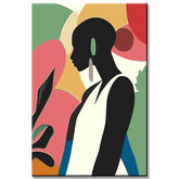 Painting by Numbers Art Minimalism Black Woman